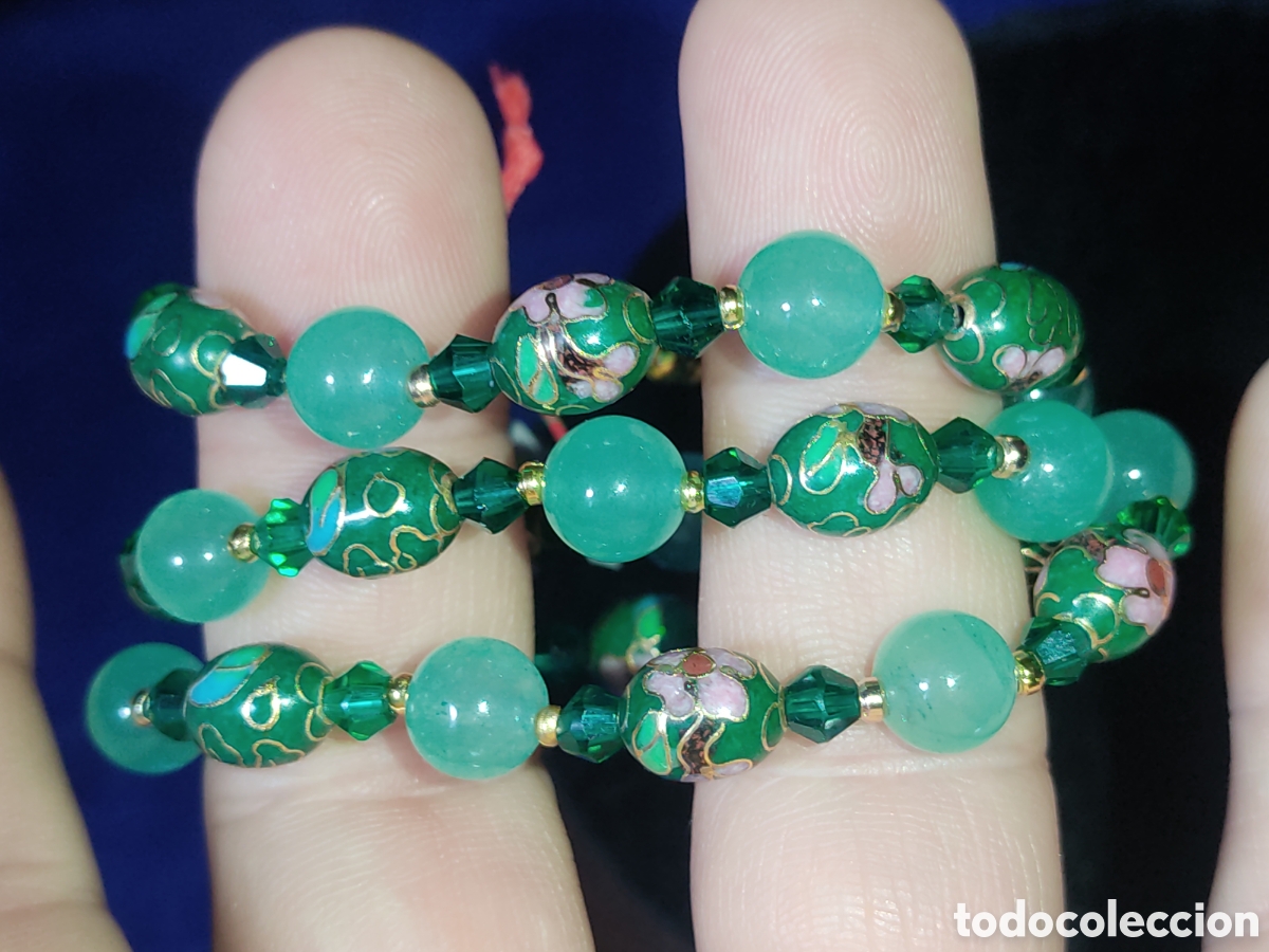 Joyeria: Collar de cloisonne y aventurina. *7* - Foto 7