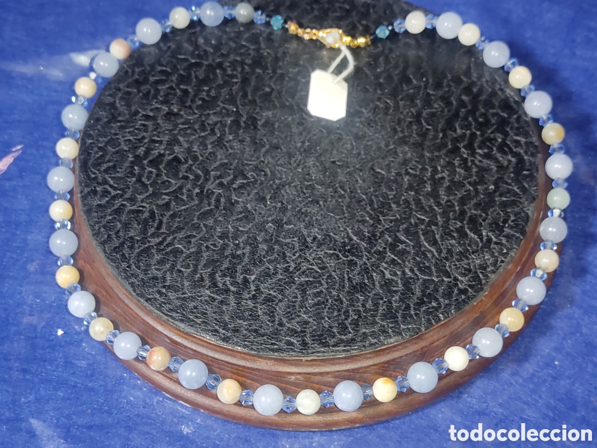 Joyeria: Collar de calcedonia Azul y Amazonita. *22* - Foto 4