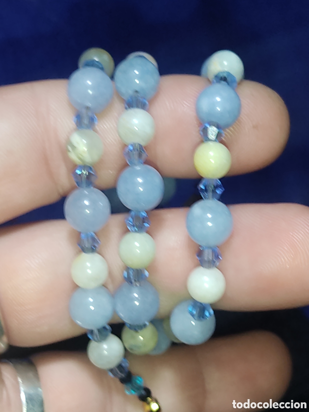 Joyeria: Collar de calcedonia Azul y Amazonita. *22* - Foto 5