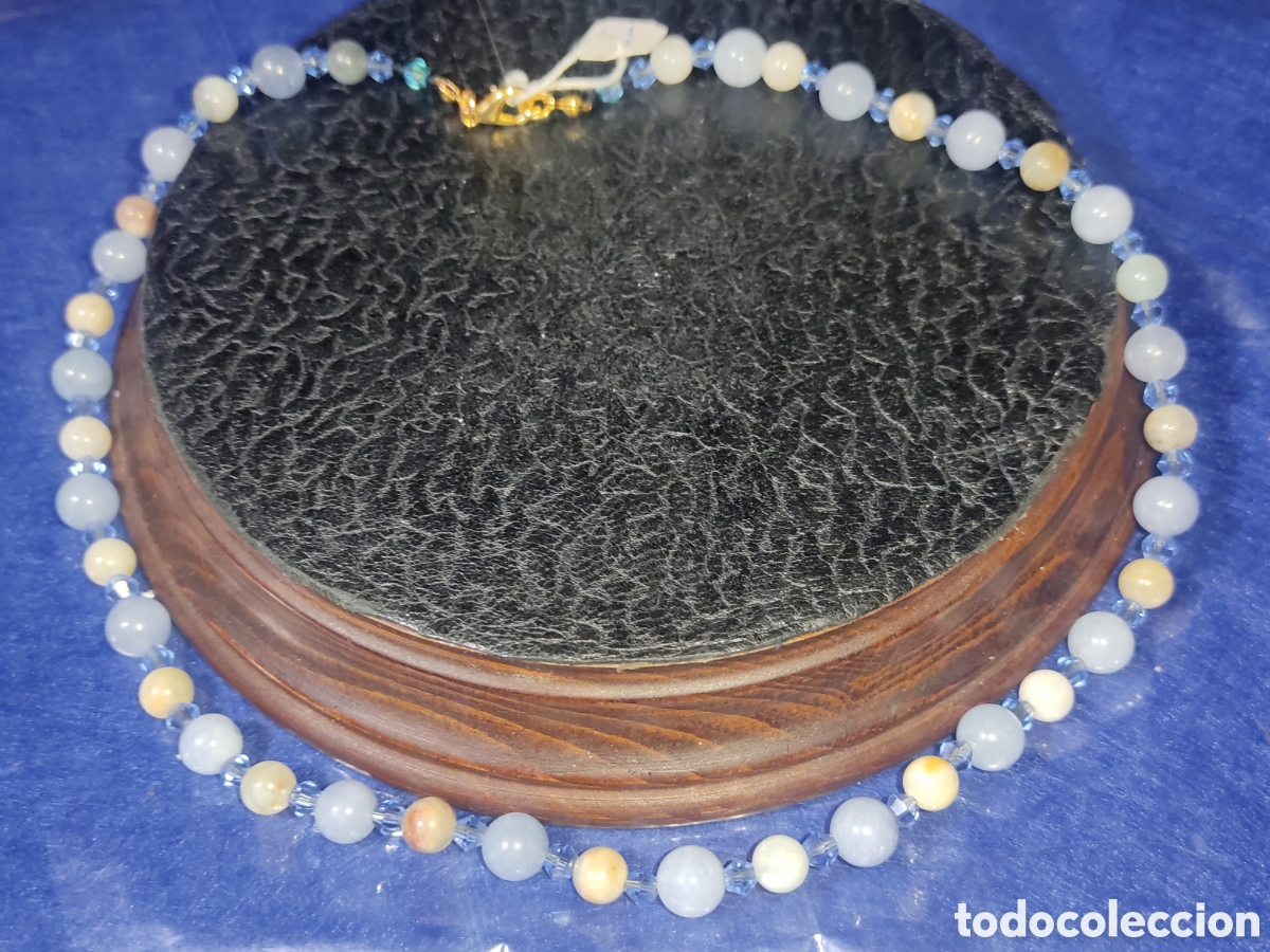 Joyeria: Collar de calcedonia Azul y Amazonita. *22* - Foto 7
