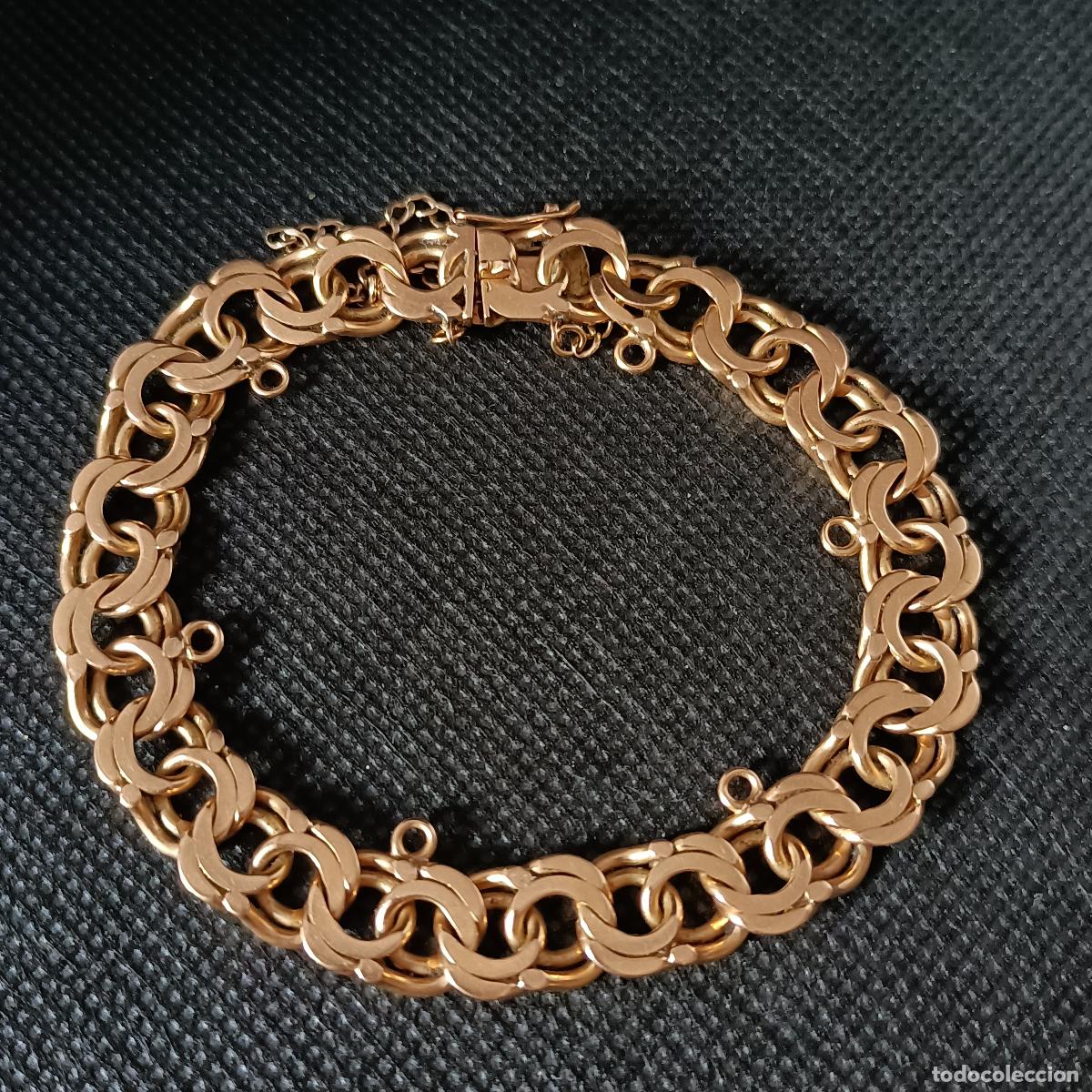 Joyeria: Pulsera &rdquo;H&uacute;ngara&rdquo; Oro Ley 18K. Ref. 9 - Foto 3