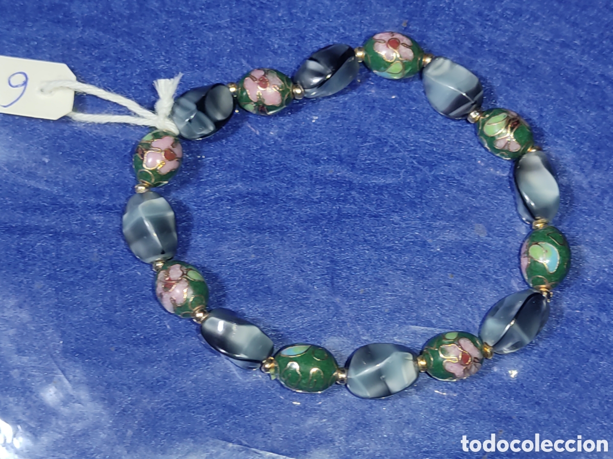 Joyeria: Pulsera cloisonne y cristal de Murano. *6* - Foto 1