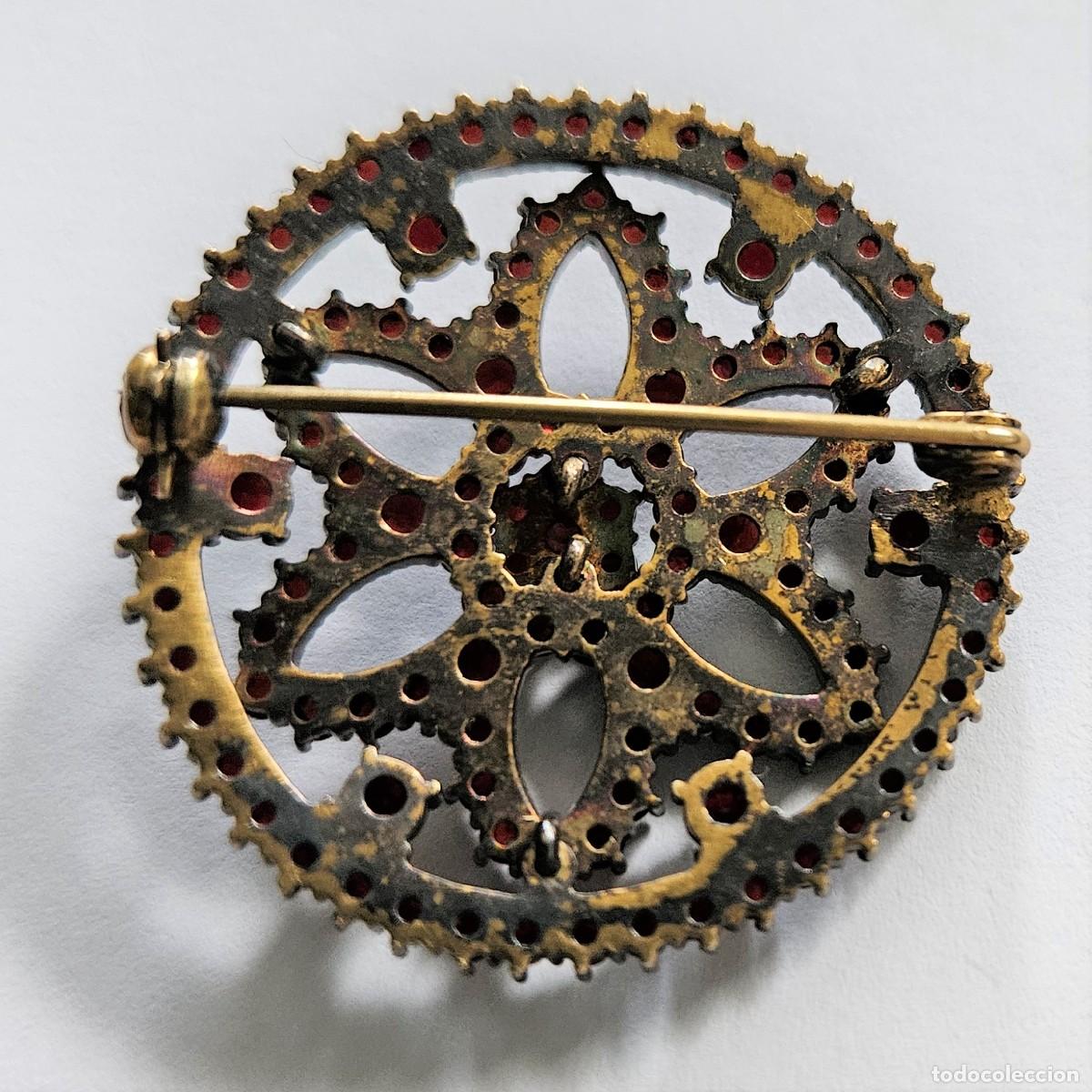 Joyeria: Broche de granate antiguo. 1880 - 1900 - Foto 3
