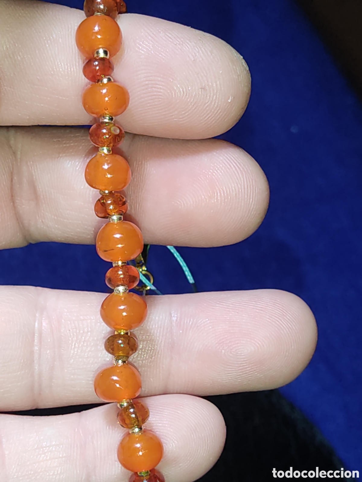 Joyeria: Pulsera de cristal de Murano color &aacute;mbar. *1* - Foto 3