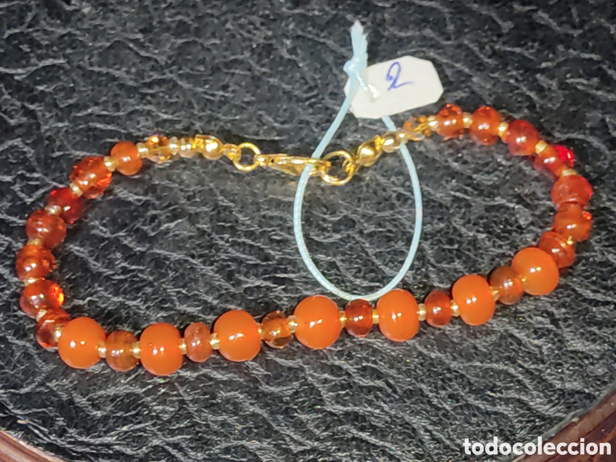 Joyeria: Collar de cristal de Murano color &aacute;mbar. *2* - Foto 2
