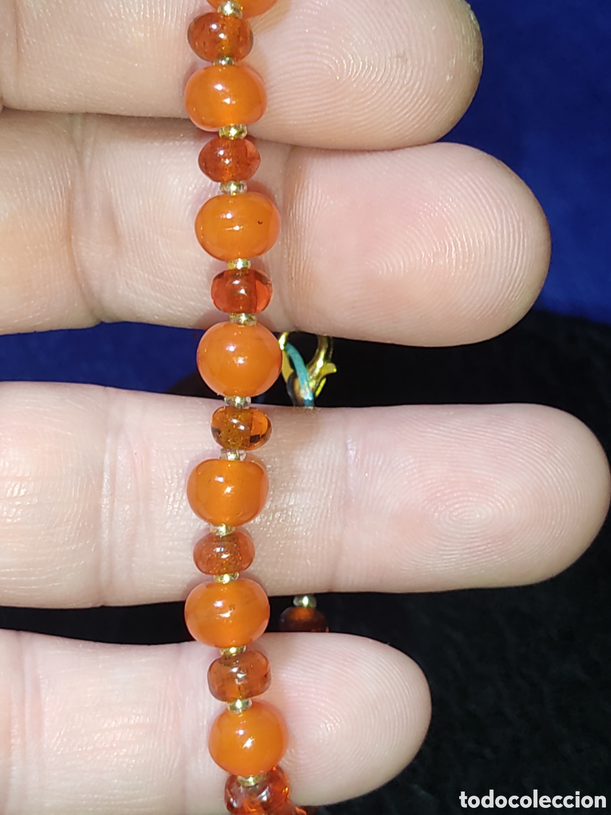 Joyeria: Collar de cristal de Murano color &aacute;mbar. *2* - Foto 3