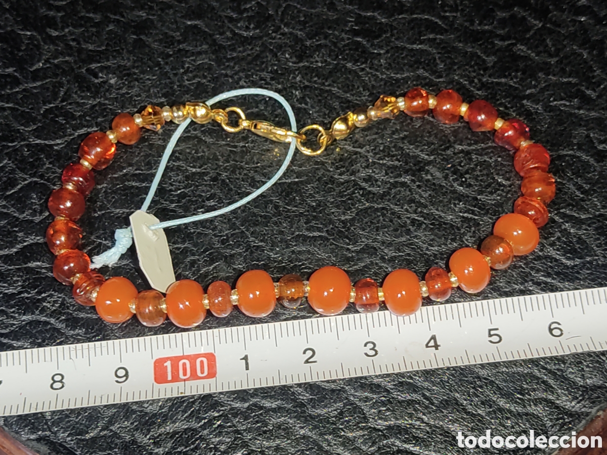 Joyeria: Collar de cristal de Murano color &aacute;mbar. *2* - Foto 4