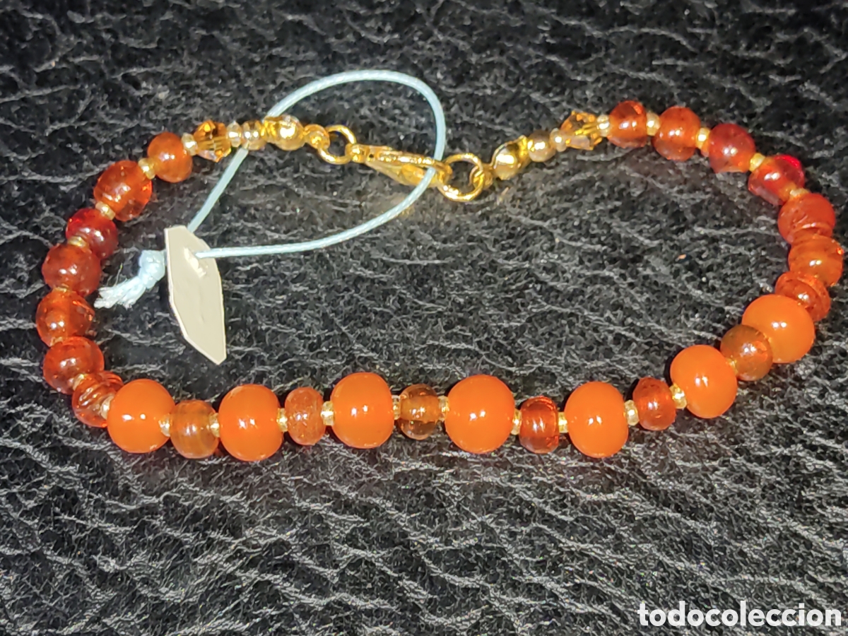 Joyeria: Collar de cristal de Murano color &aacute;mbar. *2* - Foto 5