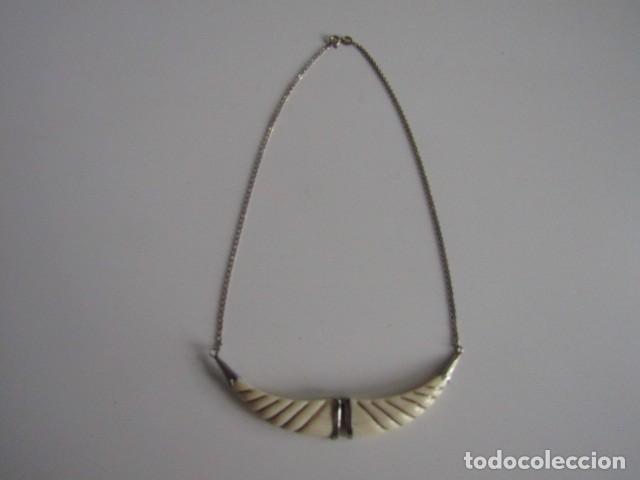 Joyeria: PRECIOSA GARGANTILLA EN MARFIL, PLATA E HILO DE ORO - Foto 1