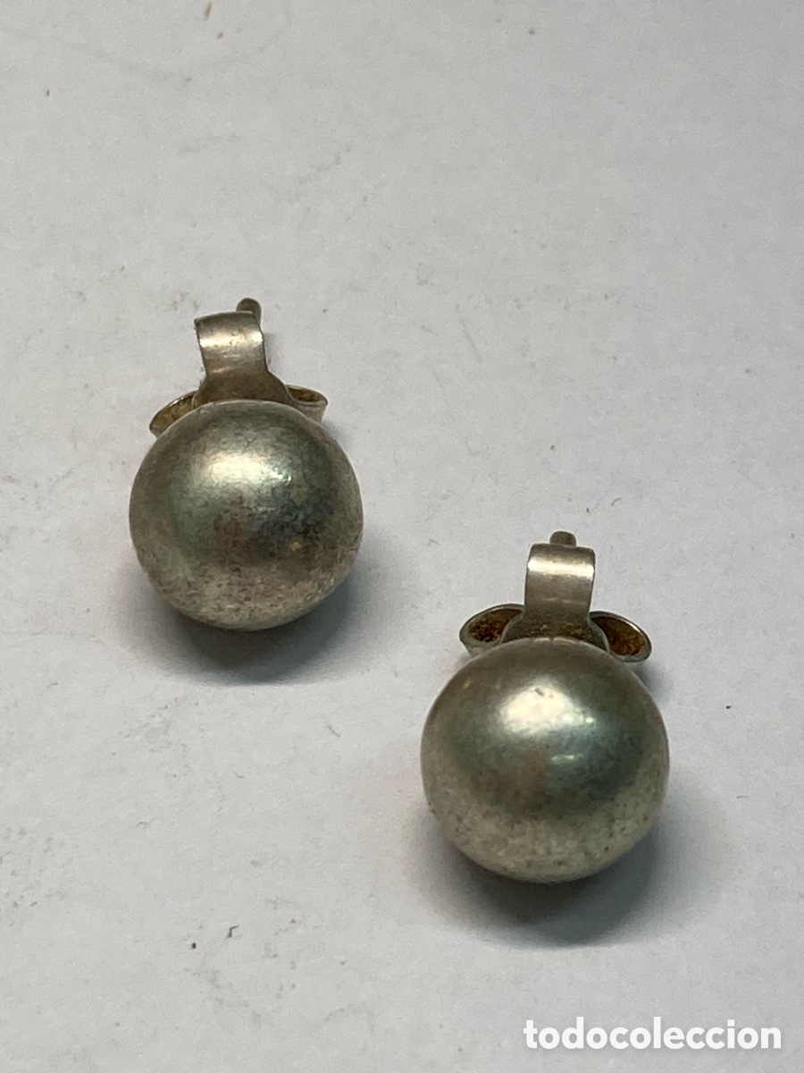 Joyeria: Pendientes de plata y perla P262 - Foto 1