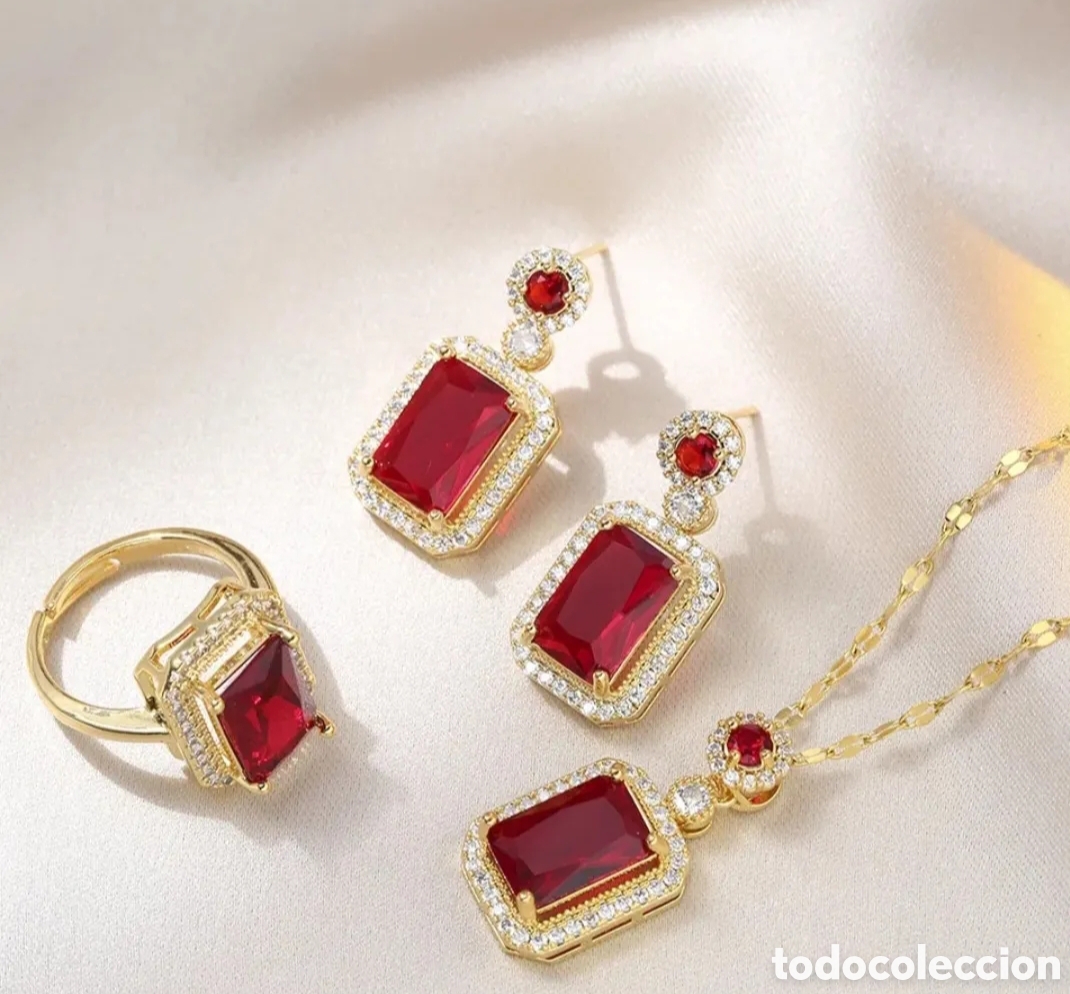 Joyeria: MAGN&Iacute;FICO Y ELEGANTE CONJUNTO COLOR VERDE. REF S5 EOS CONJUNTOS - Foto 1