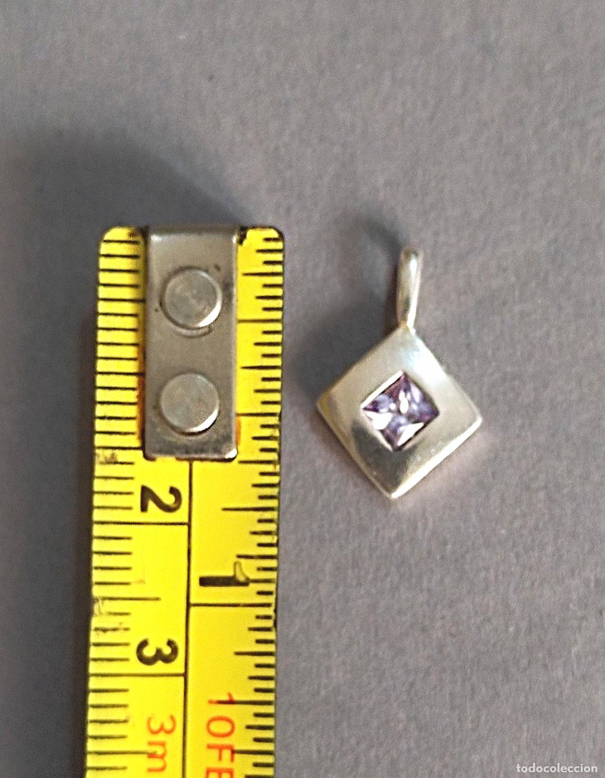 Joyeria: Colgante de plata de ley con circonita. - Foto 2