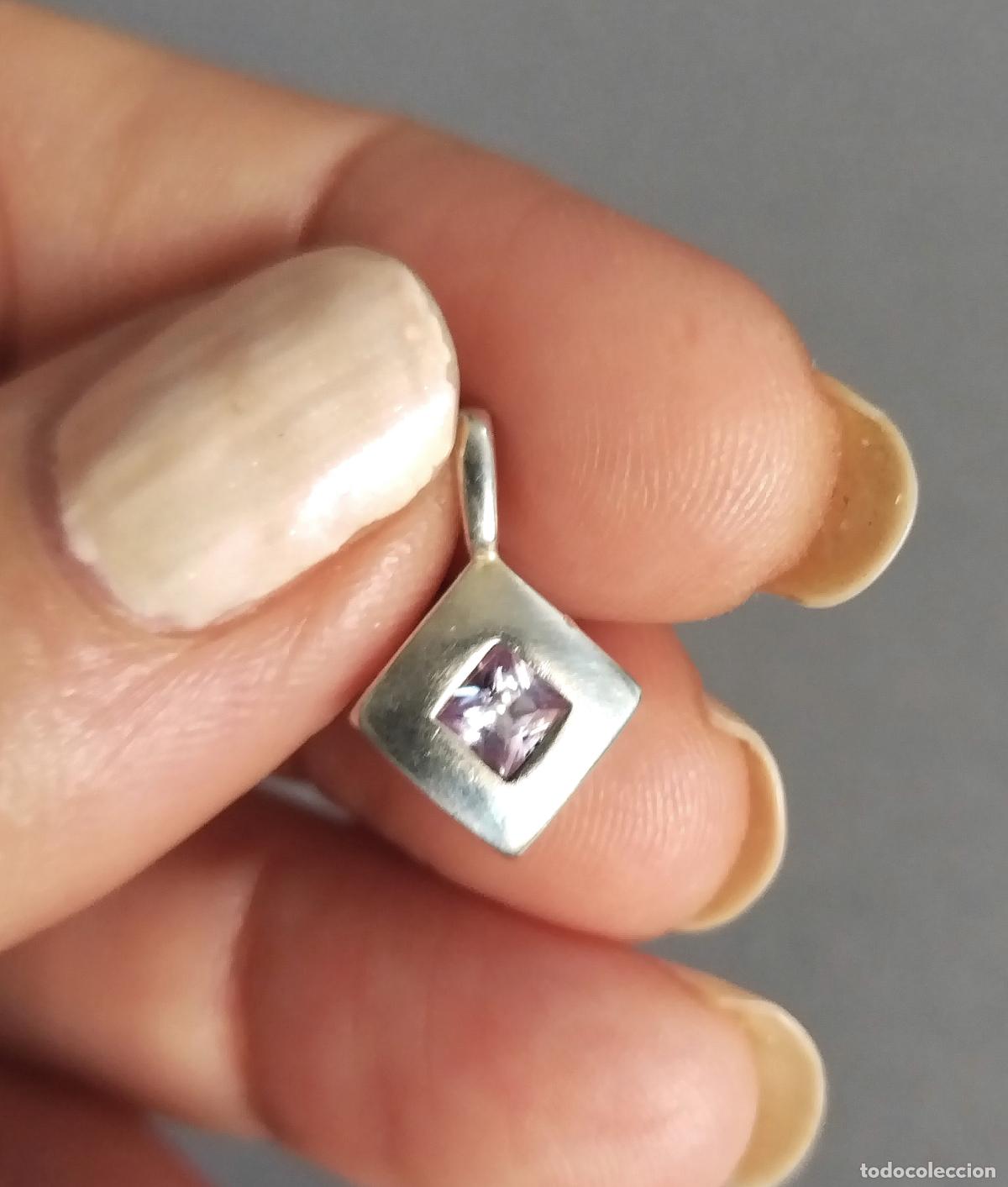 Joyeria: Colgante de plata de ley con circonita. - Foto 3