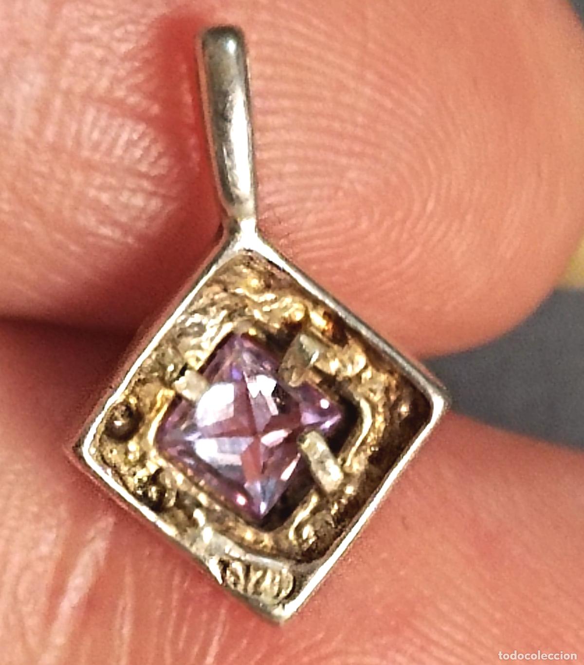 Joyeria: Colgante de plata de ley con circonita. - Foto 4