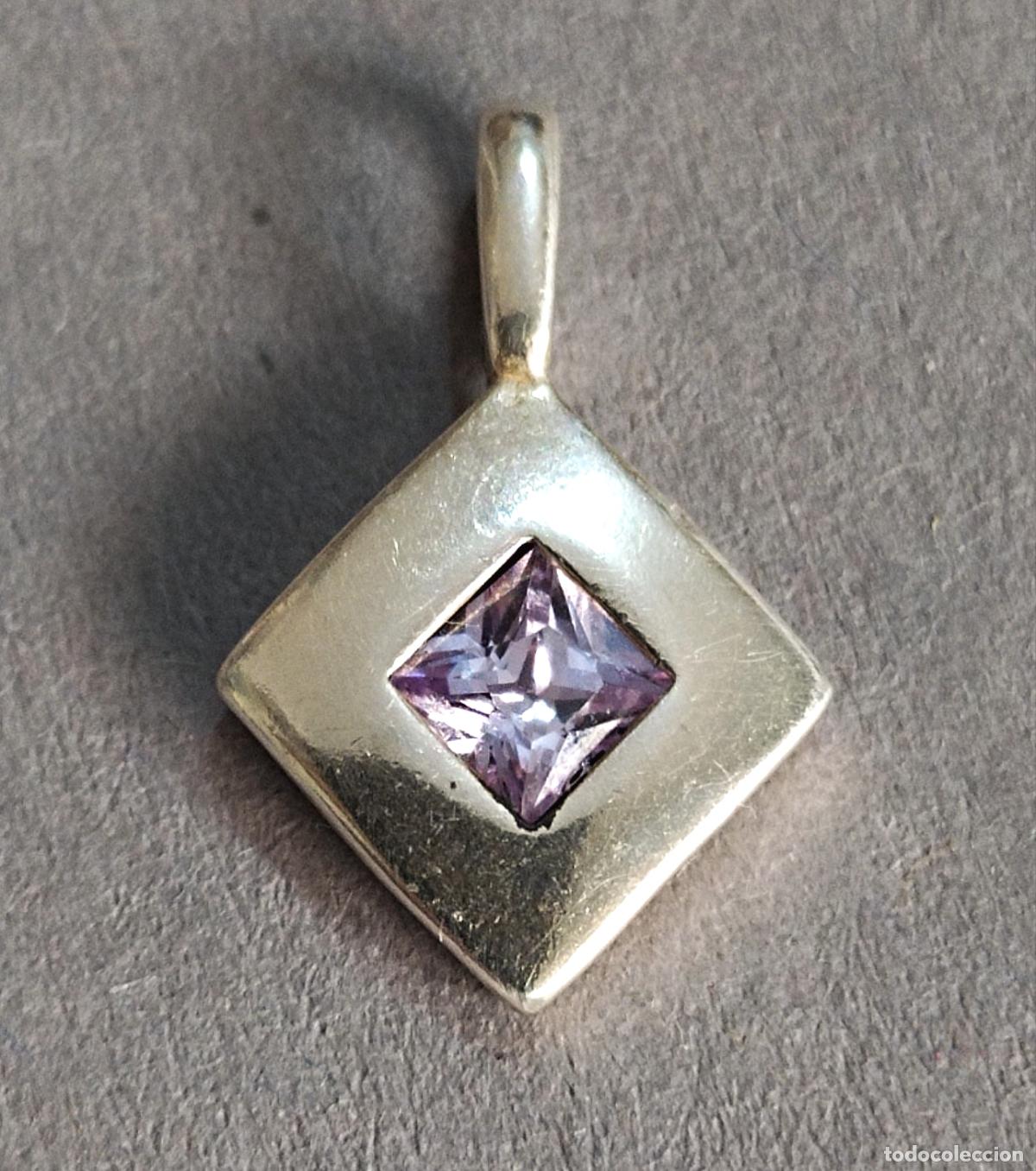 Joyeria: Colgante de plata de ley con circonita. - Foto 5