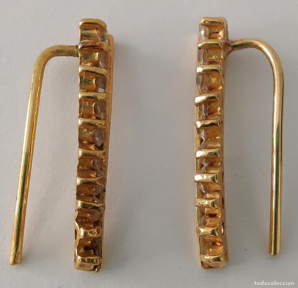 Joyeria: Pendientes chapados i zirconitas. - Foto 1