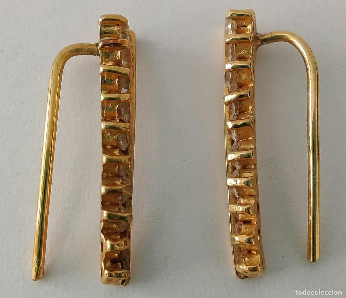 Joyeria: Pendientes chapados i zirconitas. - Foto 2