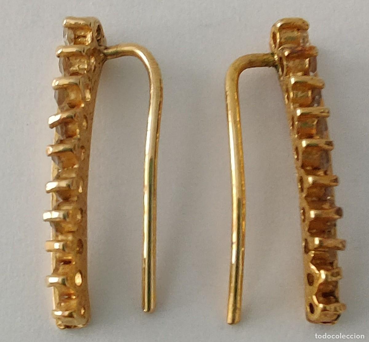 Joyeria: Pendientes chapados i zirconitas. - Foto 8