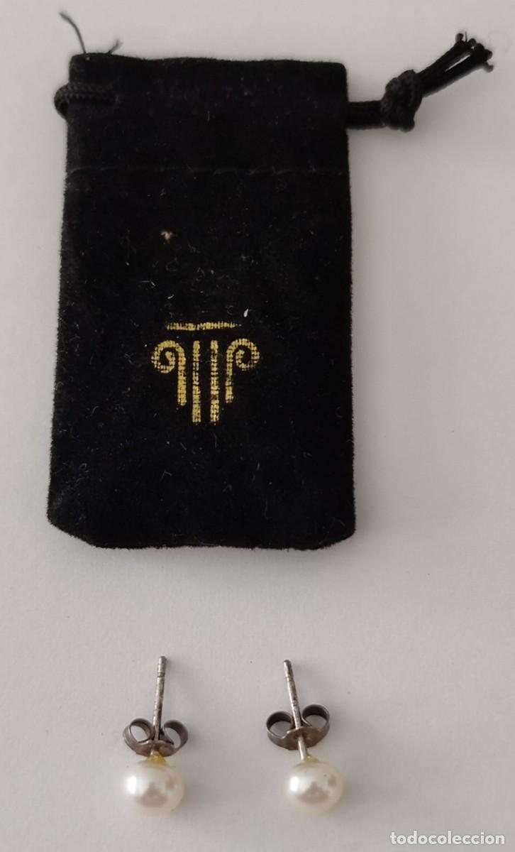 Joyeria: Pendientes de perla y plata. Perla cultivada. - Foto 3