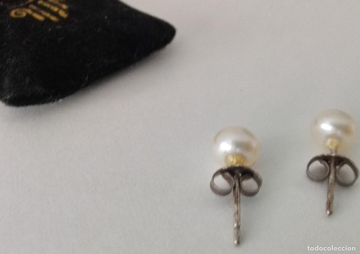 Joyeria: Pendientes de perla y plata. Perla cultivada. - Foto 5