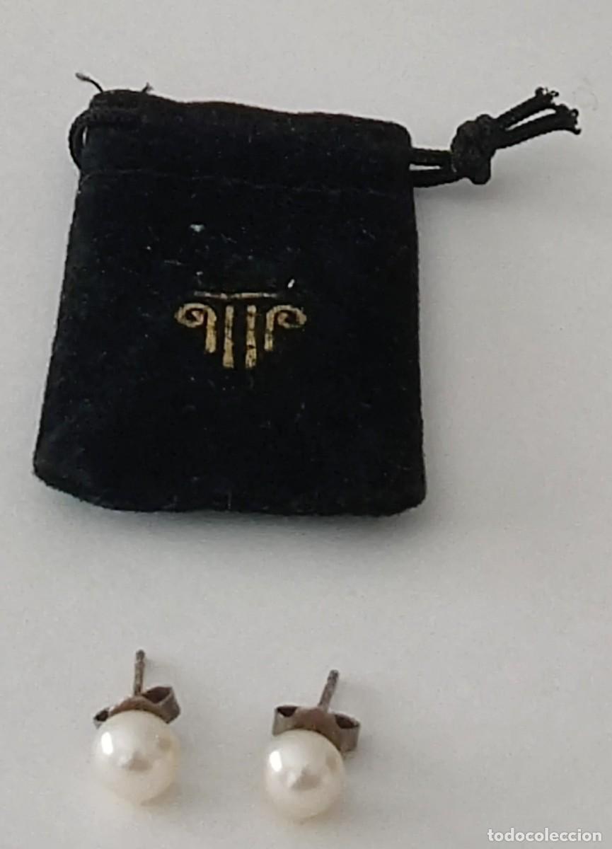 Joyeria: Pendientes de perla y plata. Perla cultivada. - Foto 6