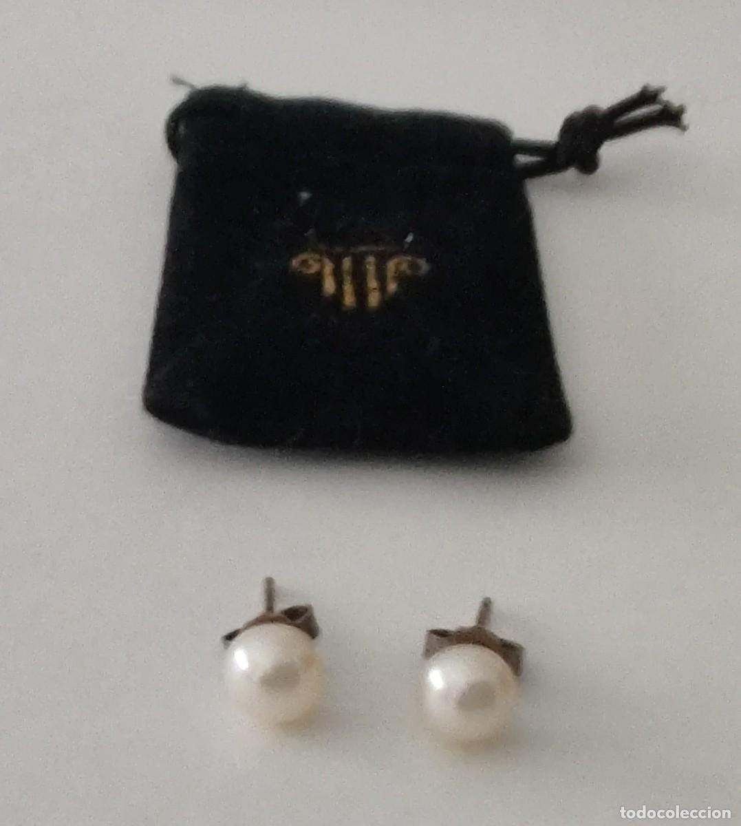 Joyeria: Pendientes de perla y plata. Perla cultivada. - Foto 7