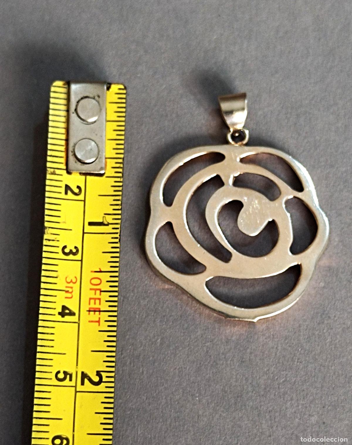 Joyeria: Colgante de plata de ley, flor. - Foto 2