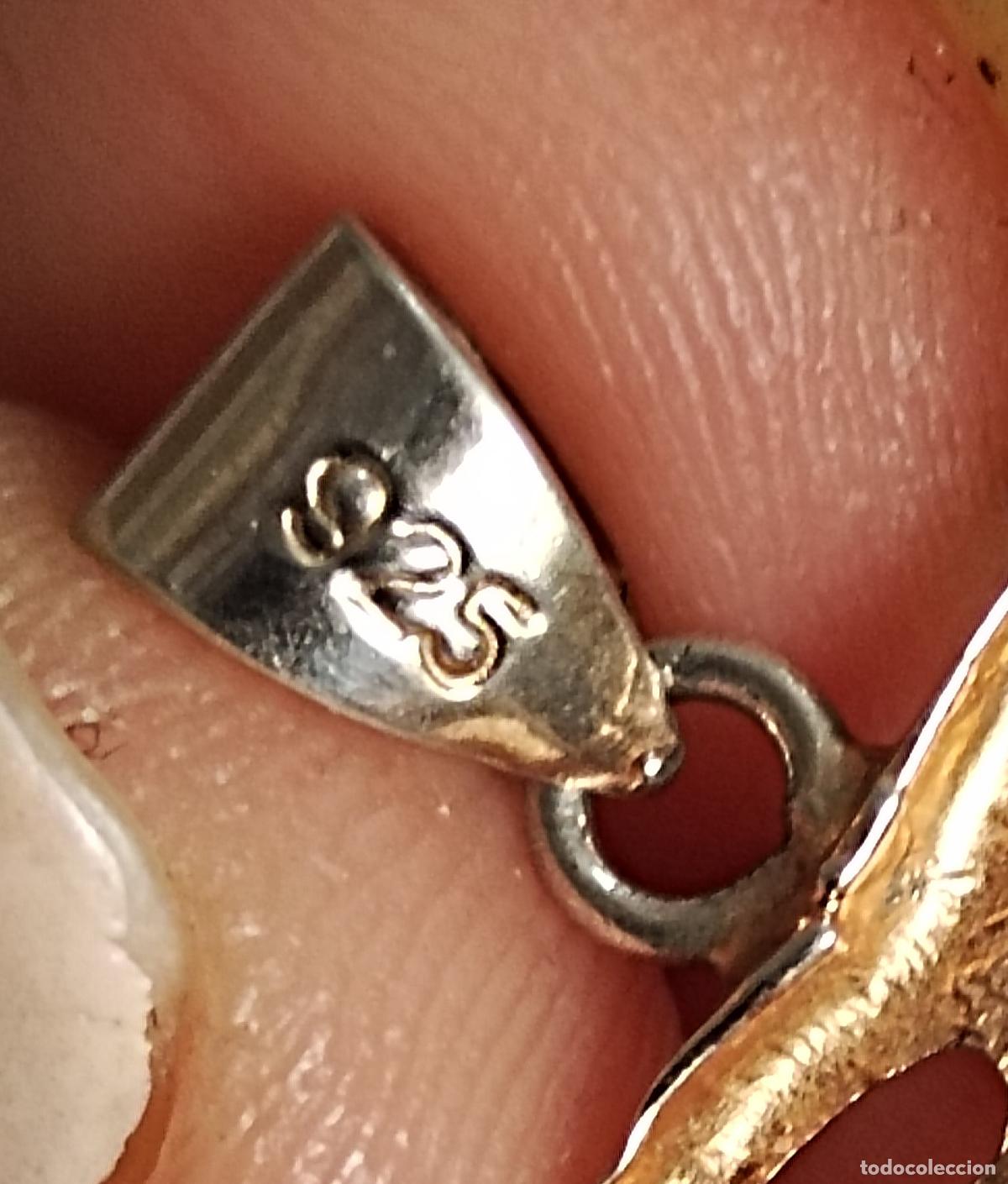 Joyeria: Colgante de plata de ley, flor. - Foto 3