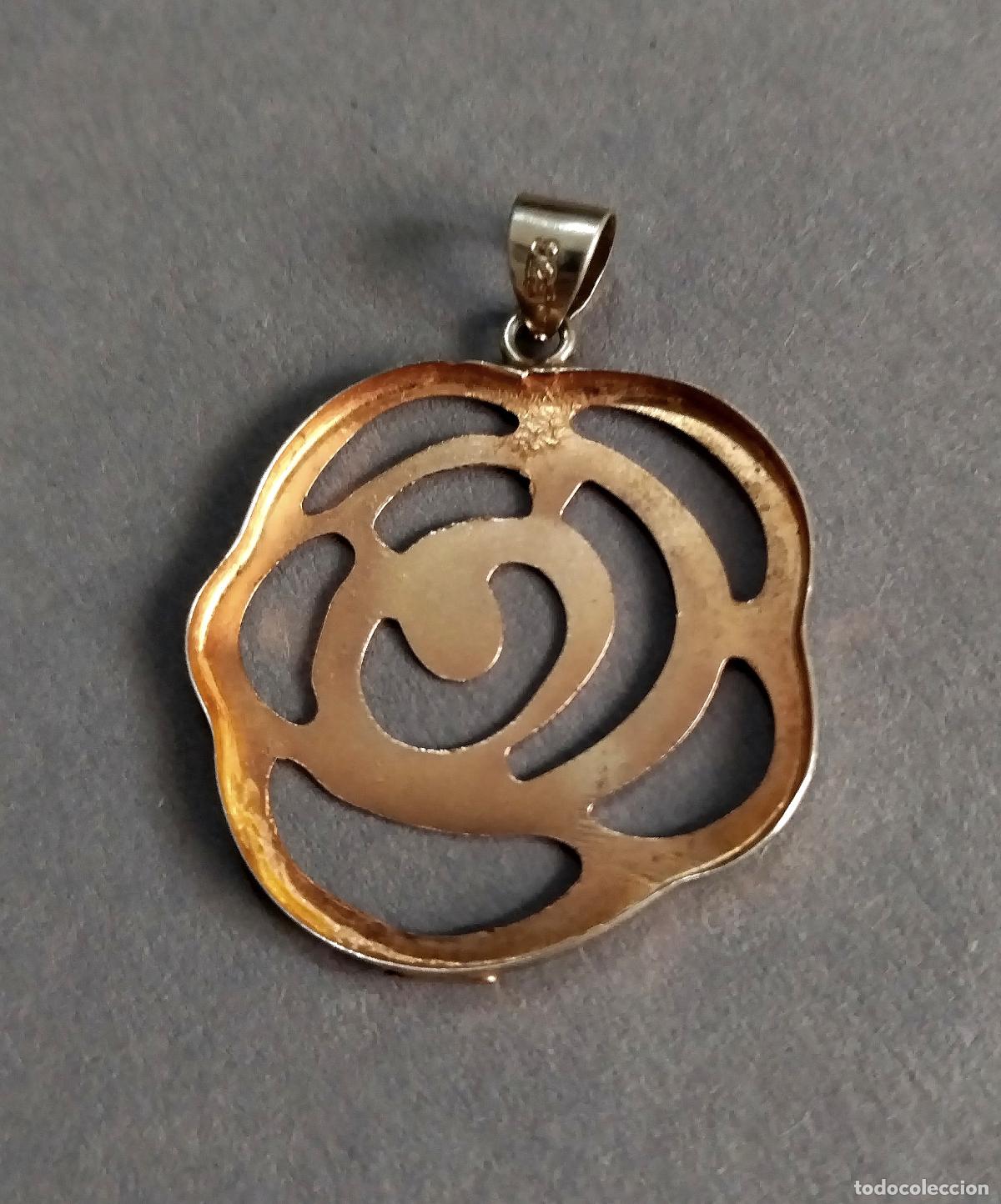 Joyeria: Colgante de plata de ley, flor. - Foto 4