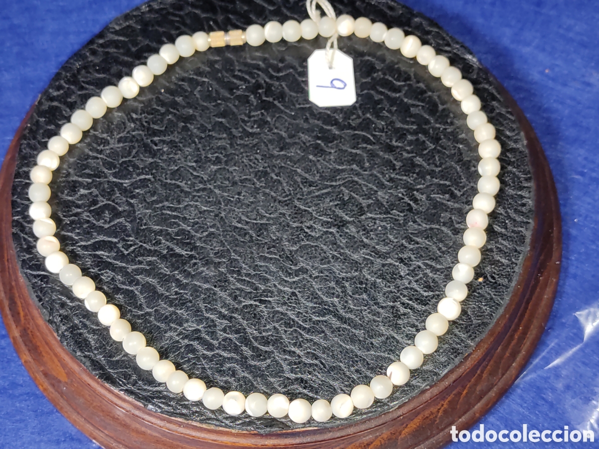 Joyeria: Collar de bolas de n&aacute;car.A&ntilde;os 60. *9* - Foto 2