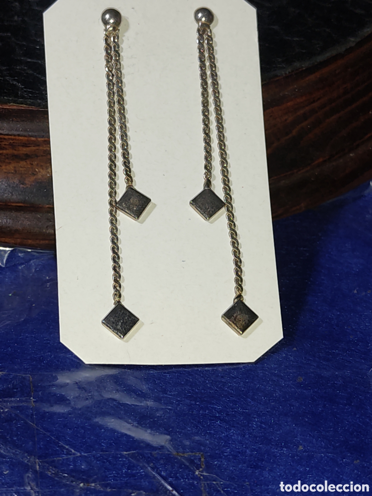 Joyeria: Pendientes largos de plata 925.Vintage. - Foto 1