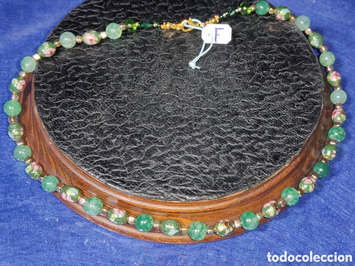 Joyeria: Collar de cloisonne y aventurina. *F* - Foto 1