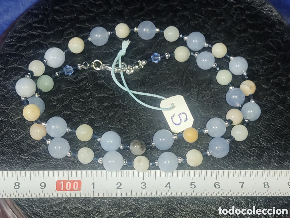 Joyeria: Collar de calcedonia y Amazonita natural. * S* - Foto 3
