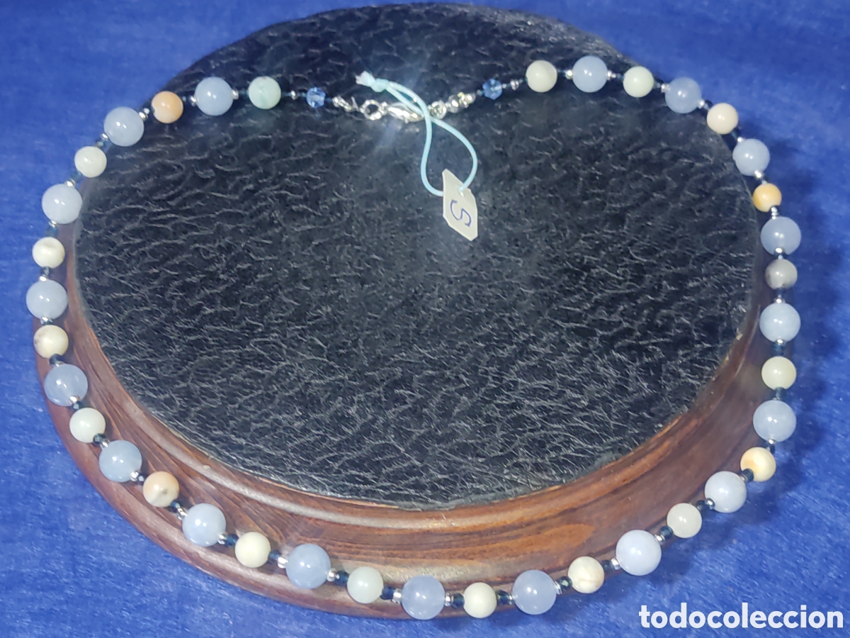 Joyeria: Collar de calcedonia y Amazonita natural. * S* - Foto 6