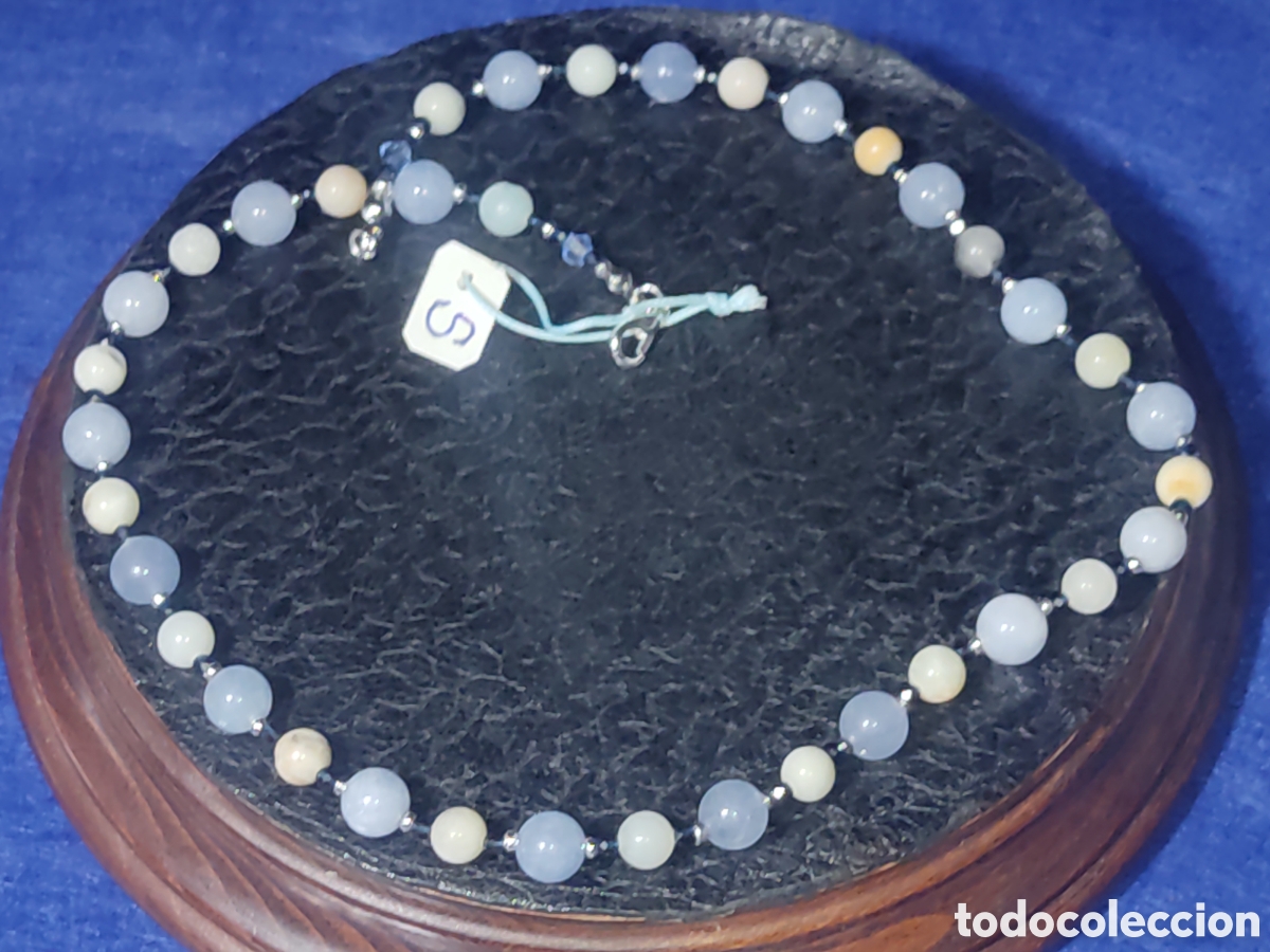 Joyeria: Collar de calcedonia y Amazonita natural. * S* - Foto 1