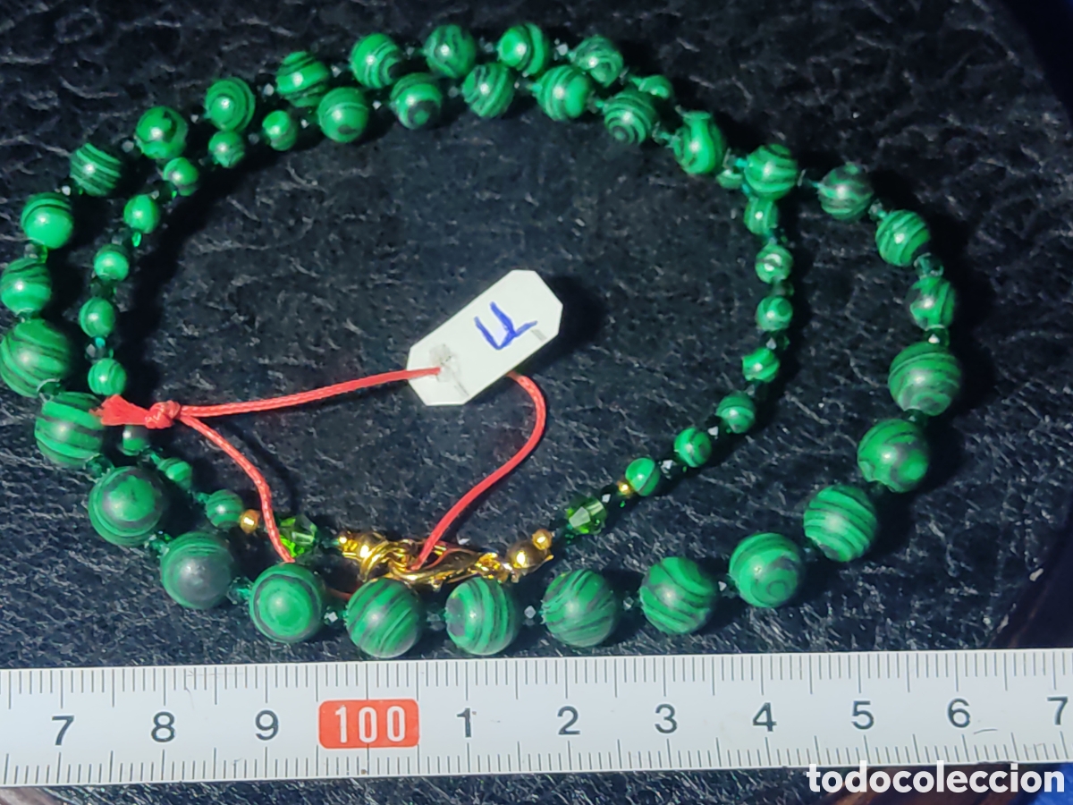 Joyeria: Collar de Malaquita descendente. *U* - Foto 3