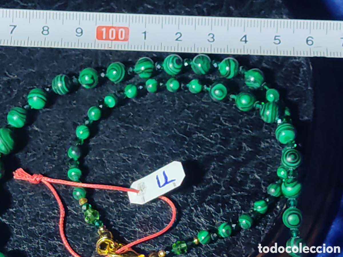Joyeria: Collar de Malaquita descendente. *U* - Foto 4