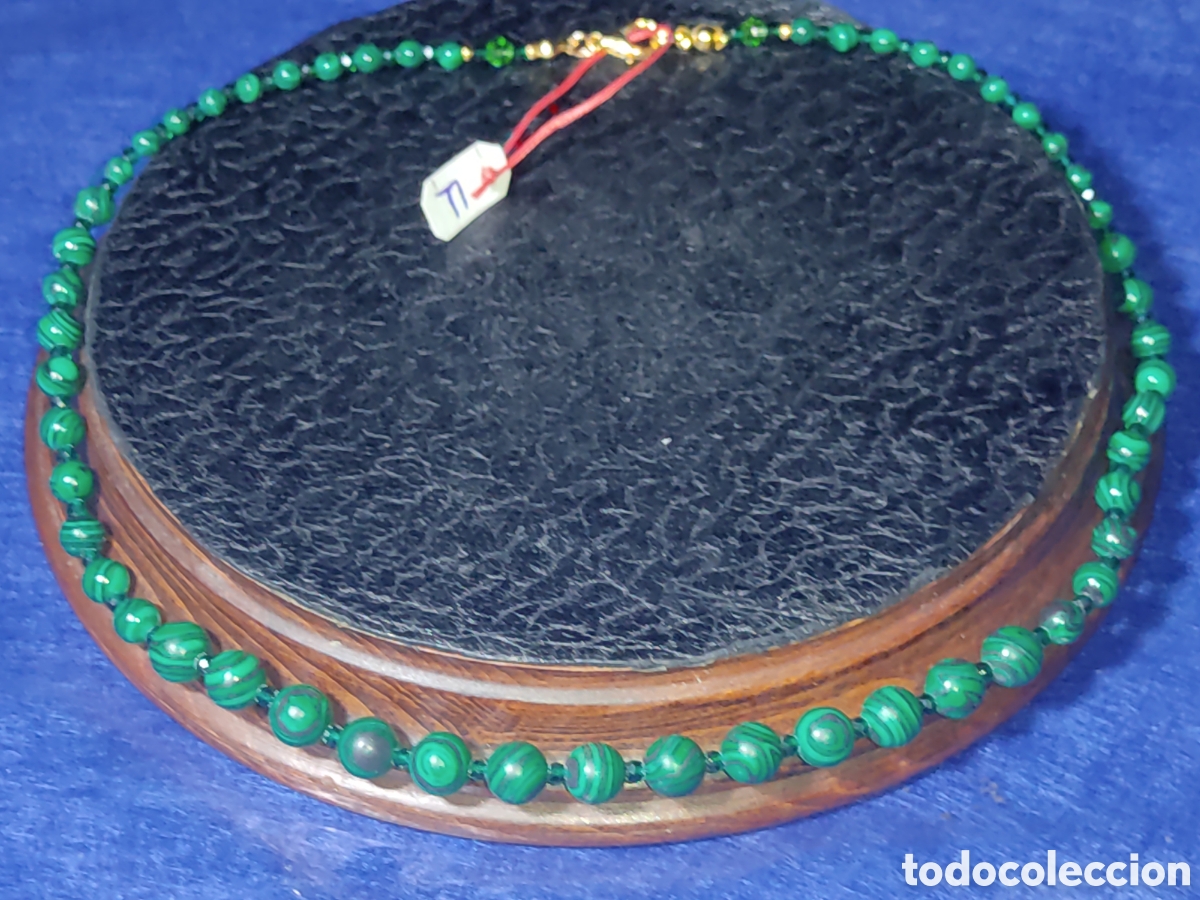 Joyeria: Collar de Malaquita descendente. *U* - Foto 1