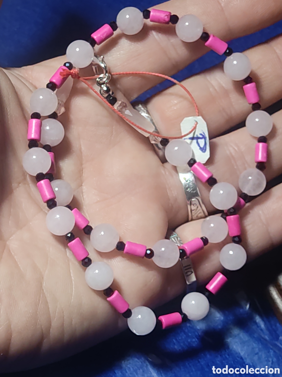 Joyeria: Collar de cuarzo rosa. *P* - Foto 4