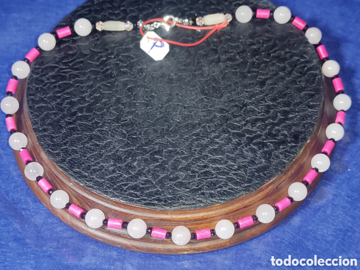 Joyeria: Collar de cuarzo rosa. *P* - Foto 1