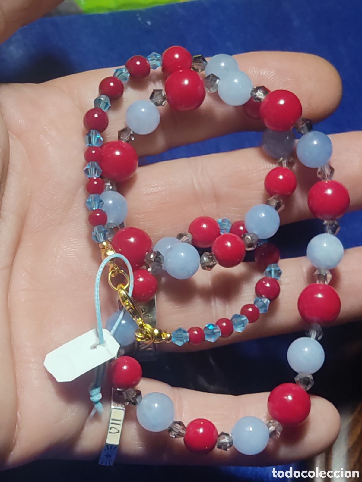 Joyeria: Collar de coral y calcedonia. *M* - Foto 5