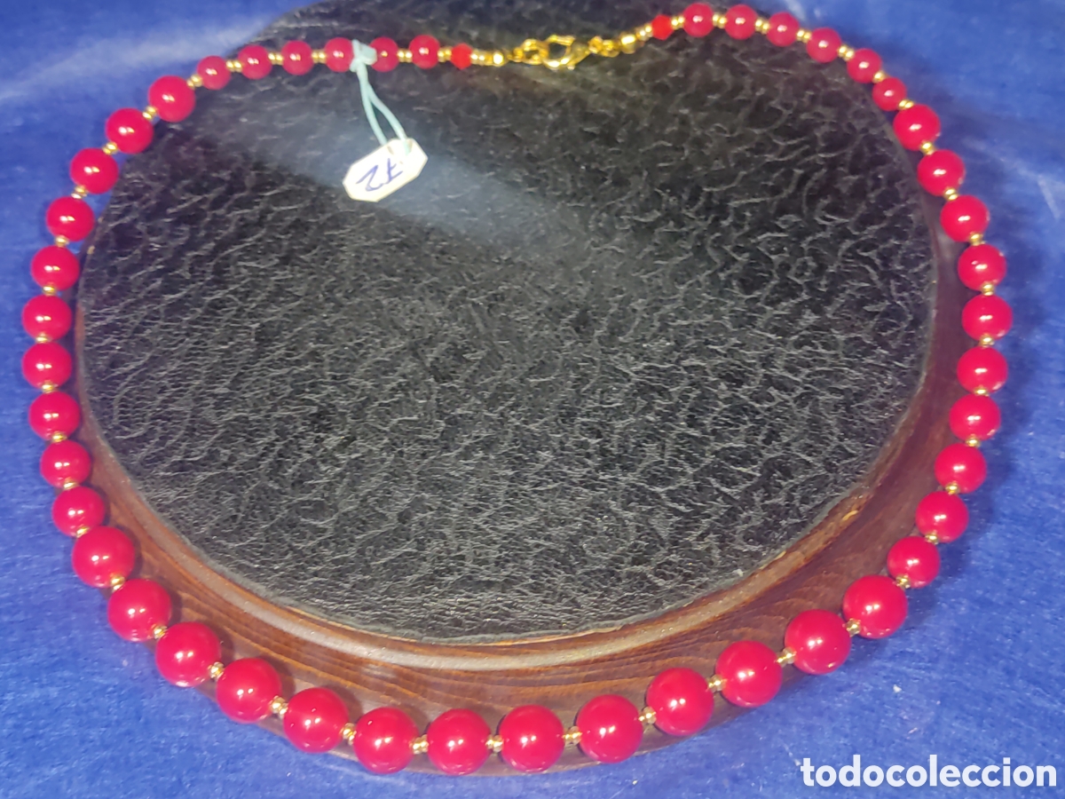 Joyeria: Collar de coral rojo descendente. *72* - Foto 1