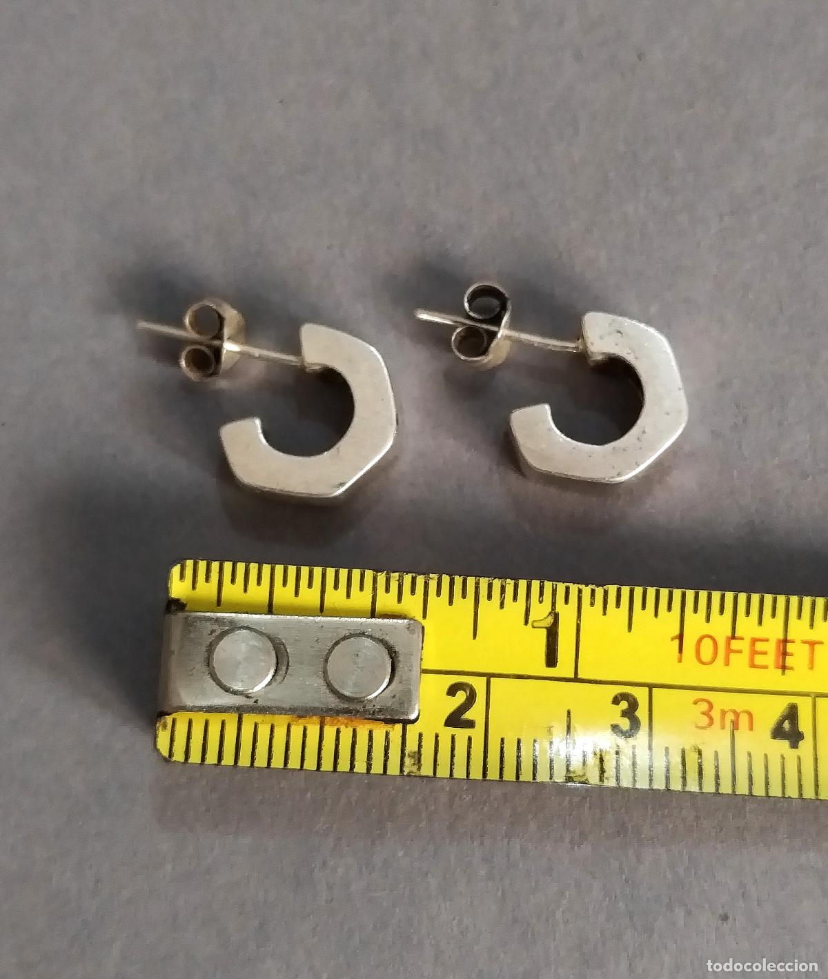 Joyeria: Pendientes de plata de ley, peque&ntilde;os. - Foto 3