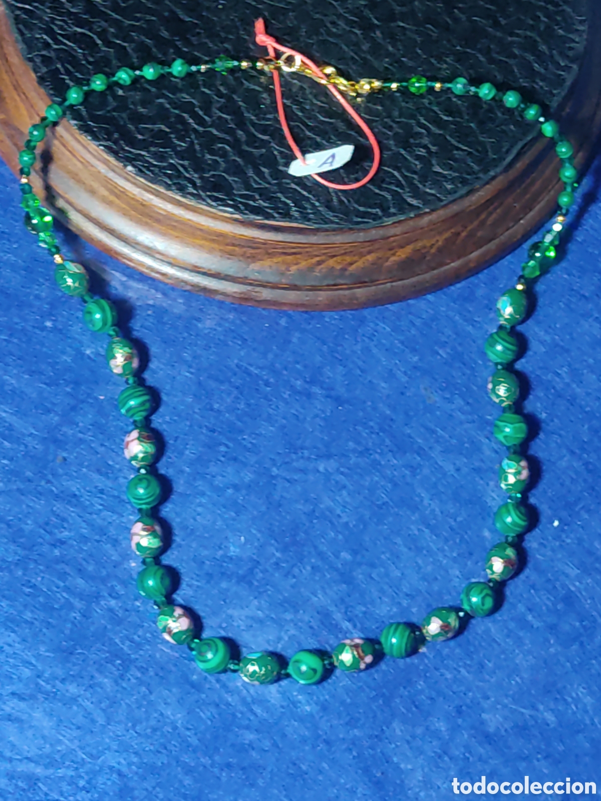 Joyeria: Collar de esmalte cloisonne y Malaquita. *A* - Foto 3