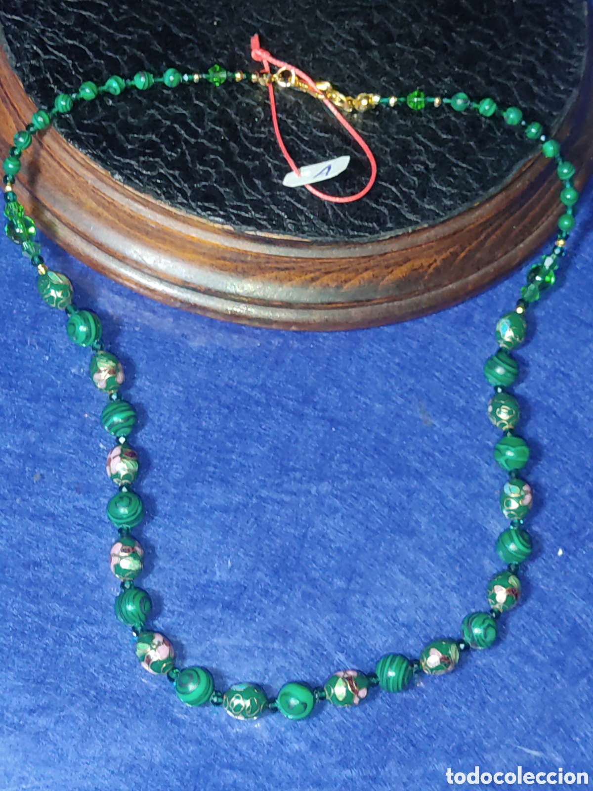 Joyeria: Collar de esmalte cloisonne y Malaquita. *A* - Foto 4