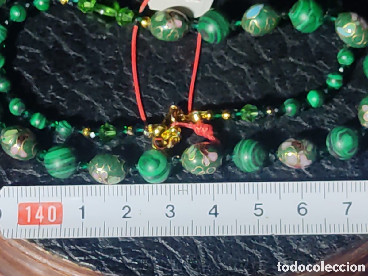 Joyeria: Collar de esmalte cloisonne y Malaquita. *A* - Foto 5