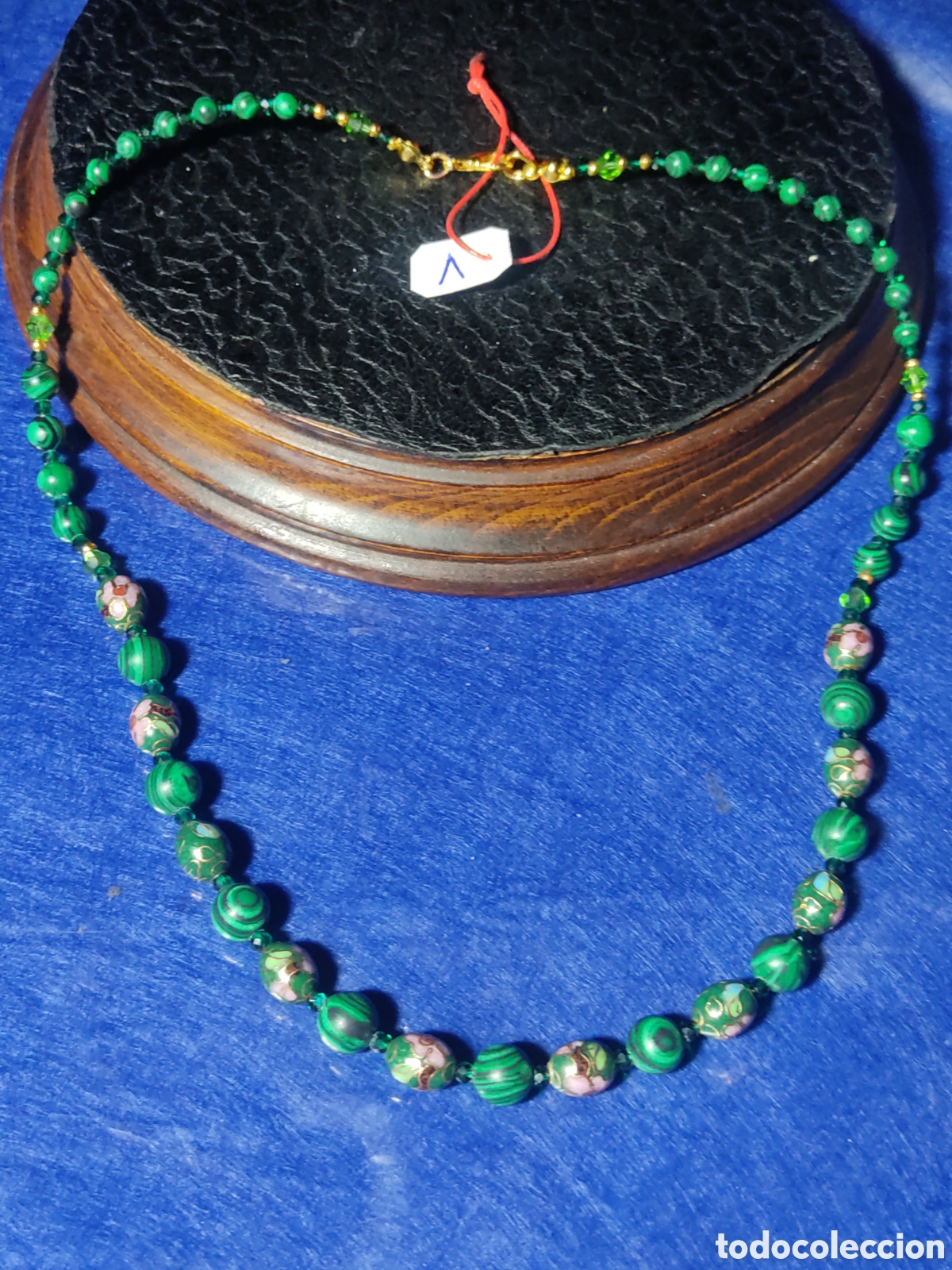 Joyeria: Collar de esmalte cloisonne y Malaquita. *V* - Foto 4