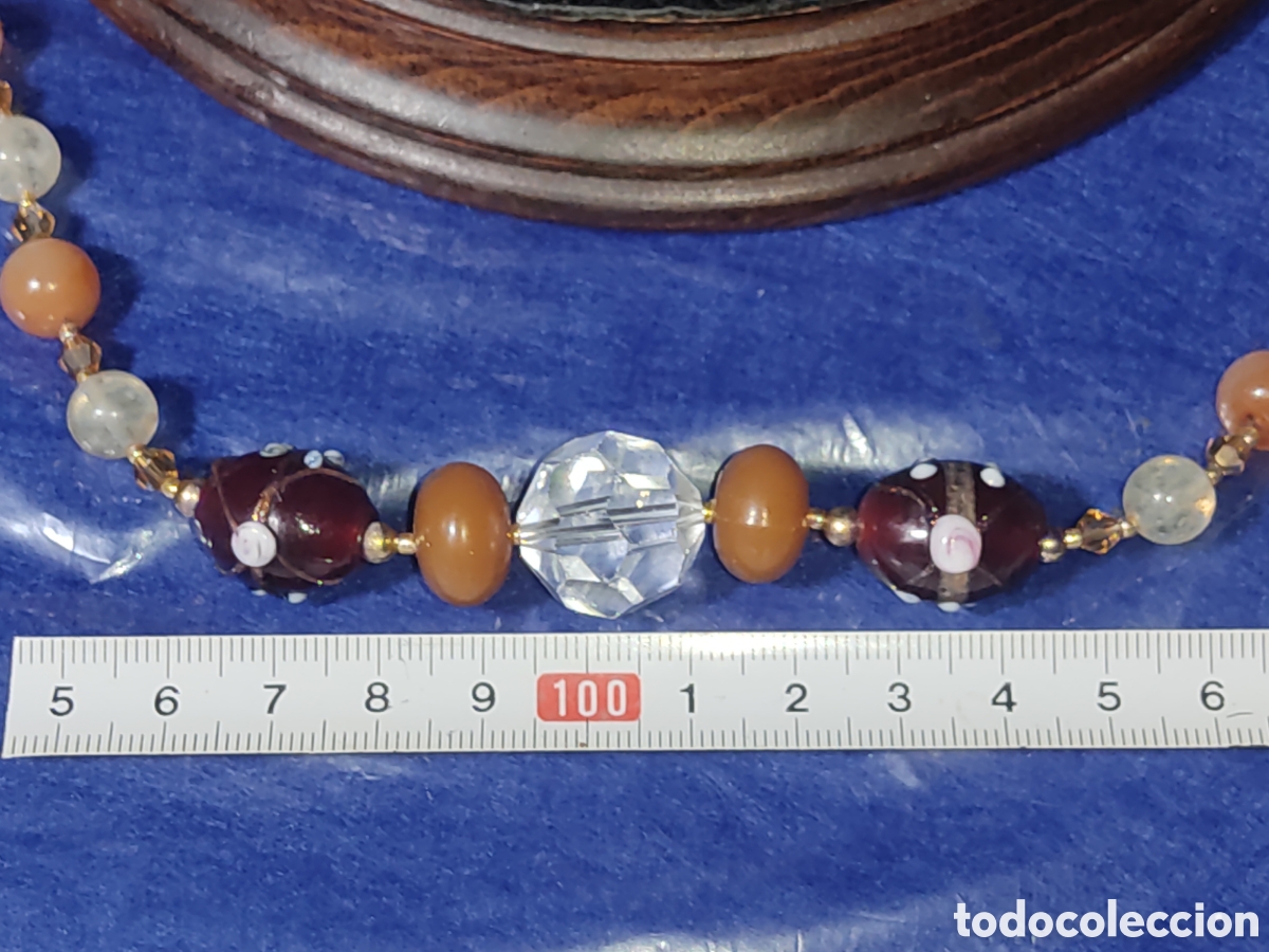 Joyeria: Collar de cuarzos,&aacute;gatas y cristal de Murano. *5* - Foto 3