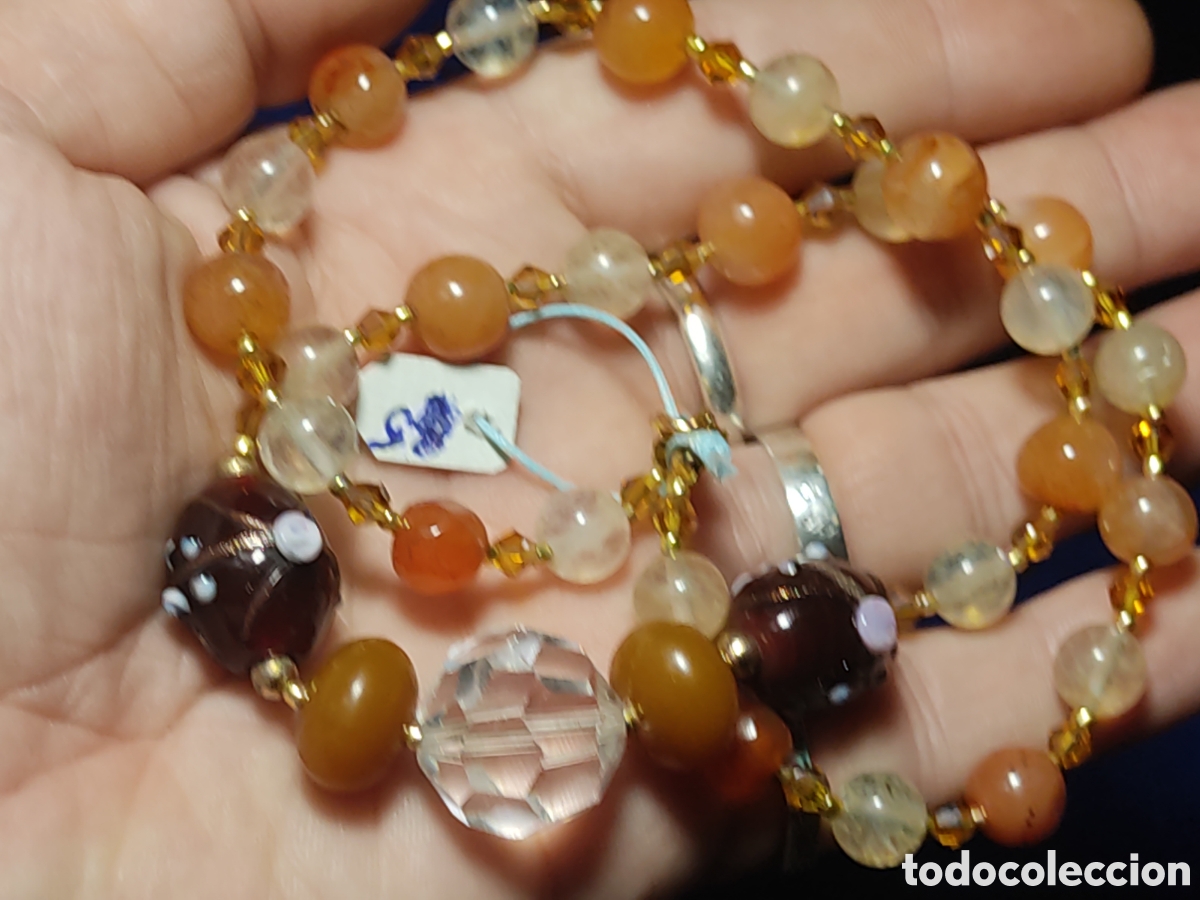 Joyeria: Collar de cuarzos,&aacute;gatas y cristal de Murano. *5* - Foto 7