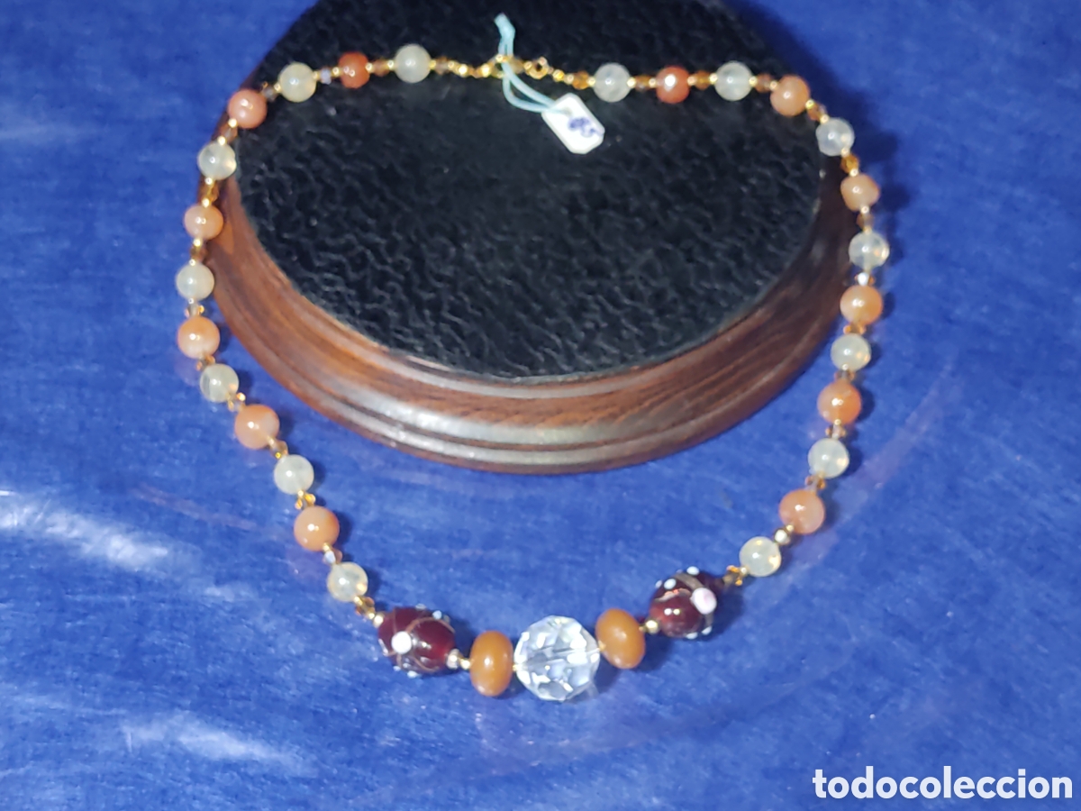 Joyeria: Collar de cuarzos,&aacute;gatas y cristal de Murano. *5* - Foto 1